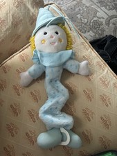 VGN 1988 Dakin Stardust Clown Crib Pull Toy Musical plays  Somewhere out there  