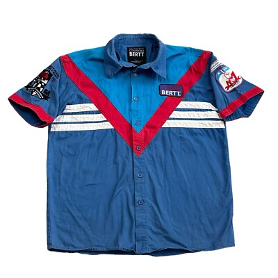 Mechanic Race Work 2XL Button Shirt Embroidered ATL Racewear Atlanta BERTT VTG