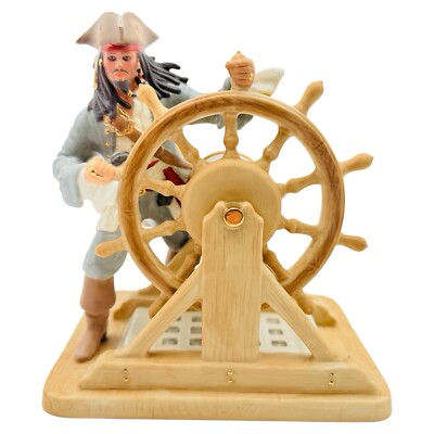 Lenox Disney Captain Jack Sparrow Pirates Of The Caribbean Steering Boat NEW