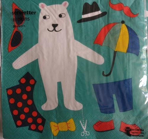 100 X SERVIETTES/NAPKINS 3 PLY SIZE 33cm X 33cm IDEAL FOR CHILDRENS PARTIES - Picture 2 of 4