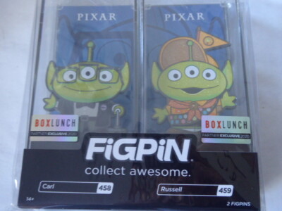 Disney Trading Pins FiGPiN Alien Remix Carl & Russell Glitzer Set