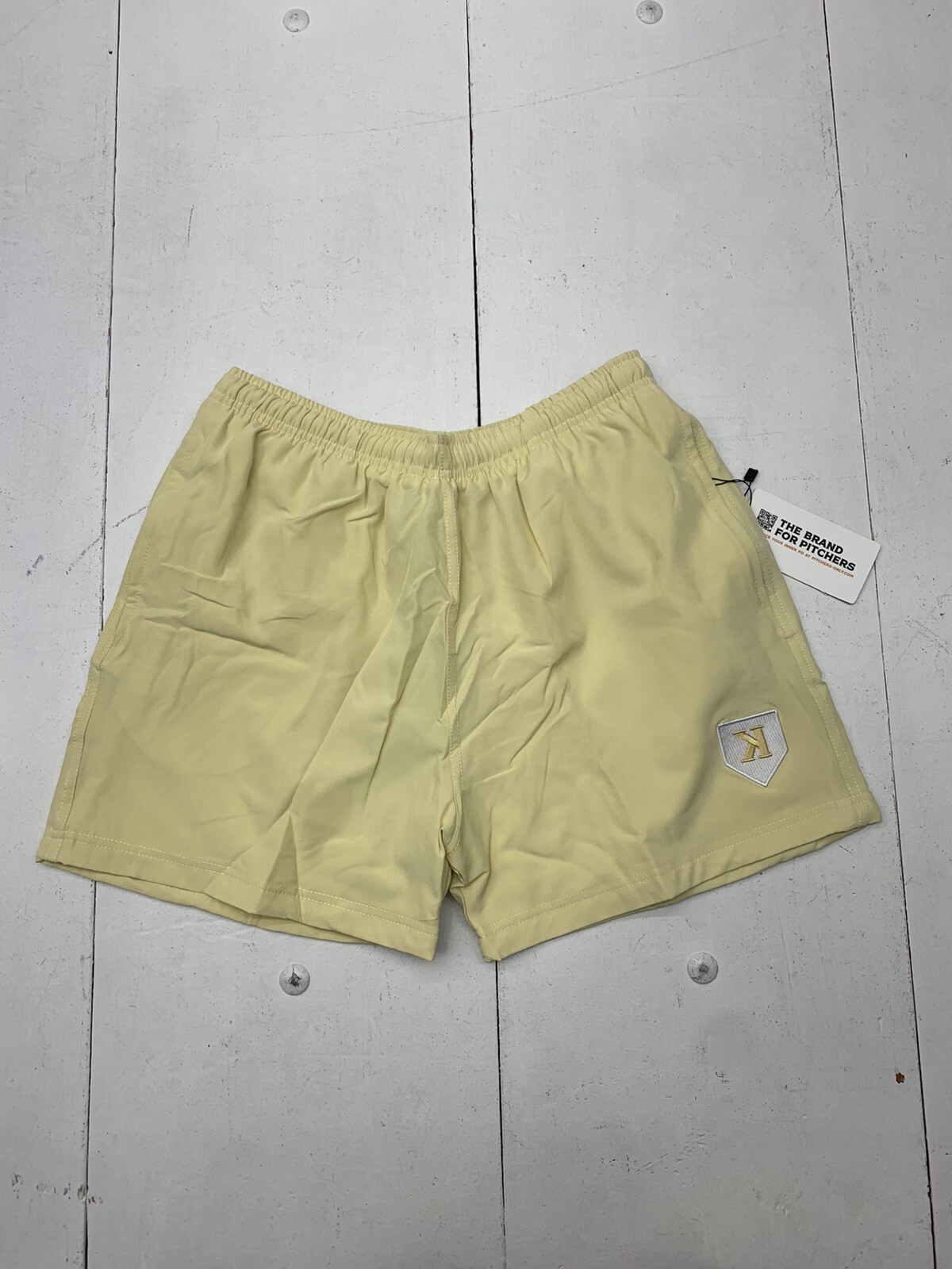 Pitchers Only Mens Yellow Athletic Shorts Size Medium eBay