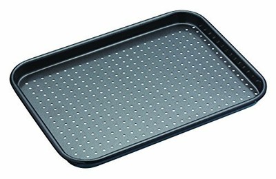 KitchenCraft MasterClass, Crusty Bake Non Stick Baking Tray for Biscuits, Cookie