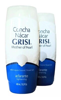 2 PACK GRISI CONCHA NACAR  SHOWER BODY GEL 15. 2OZ EACH