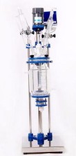 2L Chemical lab Jacketed Glass Reactor Vessel digital display
