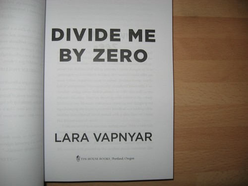 Lara Vapnyar - Divide Me By Zero US uncorrected proof published 15 October 2019 - Imagen 2 de 5