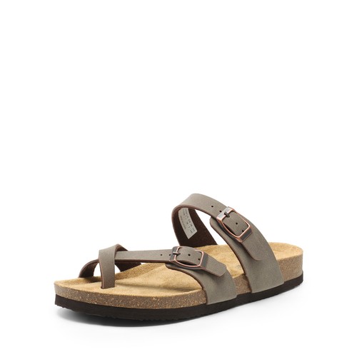 Women Slide Thong Flip Flop Sandals Cork Footbed Comfortable Casual Sandals - Picture 23 of 36