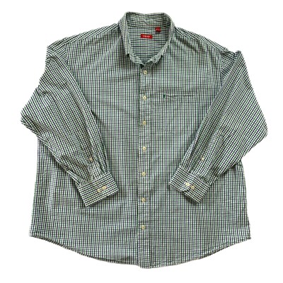 Izod Mens Button Up Shirt 2XL Casual Preppy Academia Workwear Business Office