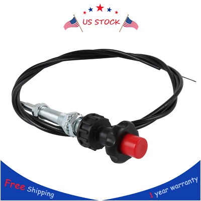 NEW 55204 Control Cables With 2 In. Black Knob, 10 Ft. Length Universal ...