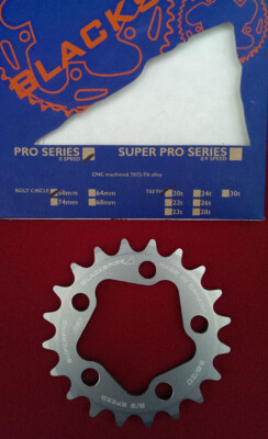 Blackspire Super Pro Kettenblatt, 58mm Lochkreis, 20 Zähne, silber-grau, NEU