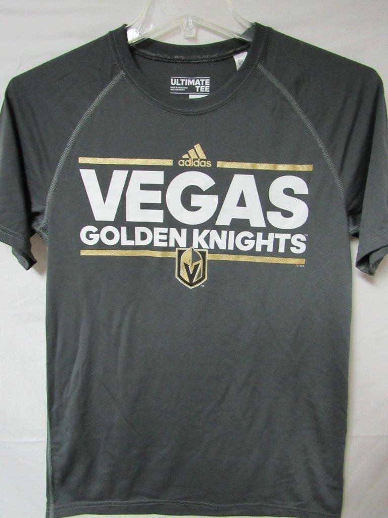Vegas Golden Knights Men's Size Small Adidas Ultimate Tee Shirt Gray A1 17