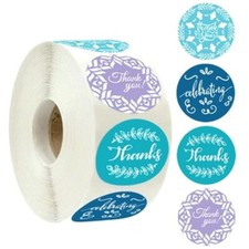 40 THANK YOU FOR YOUR PURCHASE ENVELOPE SEALS LABELS STICKERS 1" ROUND FREE SHIP