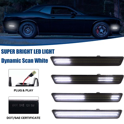 4x LED-Seitenmarkierungsleuchten-Set für 2015-2023 Dodge Challenger