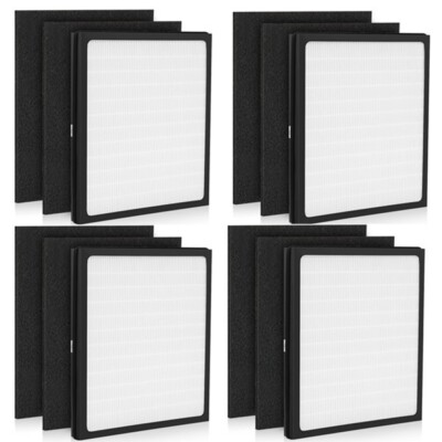 4 Pack Hepa + Carbon Filters For Idylis D IAF-H-100D AC-2118 AC-2123 IAP-10-280