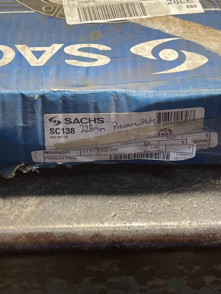 Placa de presión embrague BMW 2002 Turbo sachs M10 sc138 Foto 3 de 3