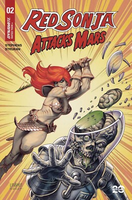 RED SONJA ATTACKS MARS #2 CVR A LINSNER  DYNAMITE PRESALE APRIL 16TH
