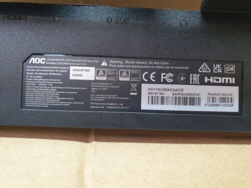 Genuine Replacement Parts for AOC 24G2SP/BK 24" Frameless Gaming Monitor - Picture 16 of 16