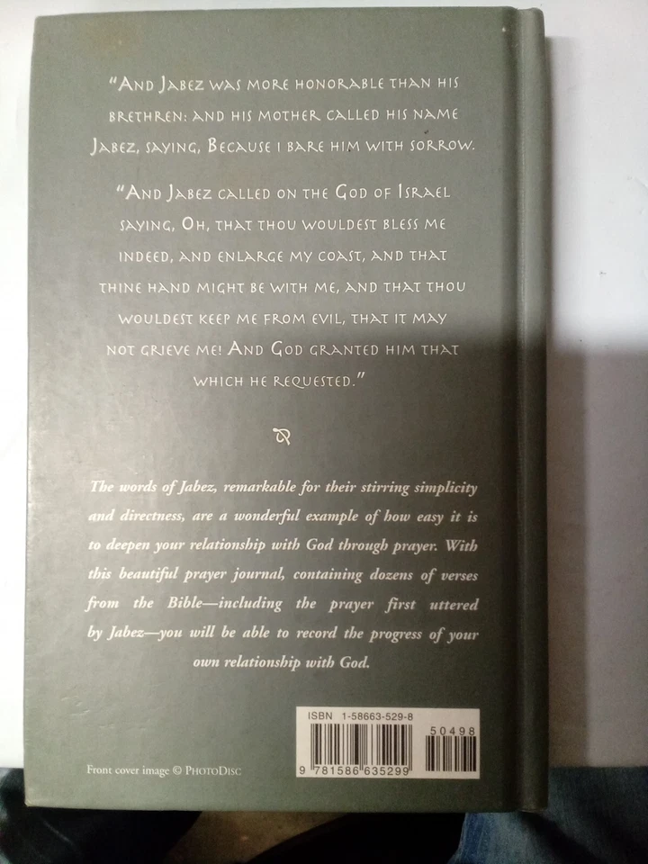 The Wisdom of Jabez A Prayer Journal HC Book Metro Books 2001 1ST PRINT - Image 2 of 4