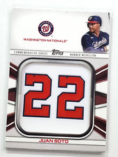 Juan Soto 2022 Topps Player Jersey Number Medallion #JNM-JS Washington Nationals