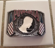 Bergamot MIA POW USA Belt Buckle Pre-Owned Free Shipping