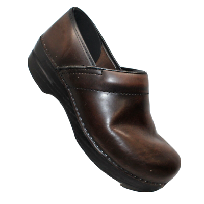 Dansko Brown Distressed Leather Clog Slip Shoes Size 41 Nurse Comfort Shoes Professional Honey Distressed – Dansko main image 2
