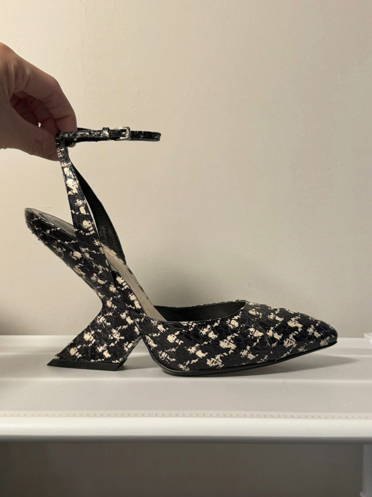 Christian Dior par Raf Simons automne 2013 piste peau de serpent talons compensés cheville 40,5