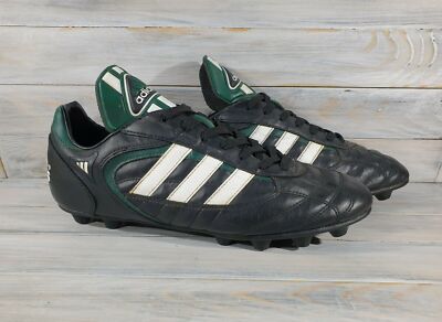 Stivali da calcio vintage 1997 Adidas righe uomo nero-verde bianco molto  rari
