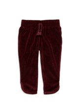 NEW STELLA MCCARTNEY Boy Tallulah Burgundy Velvet Pull On Jogger Track Pant