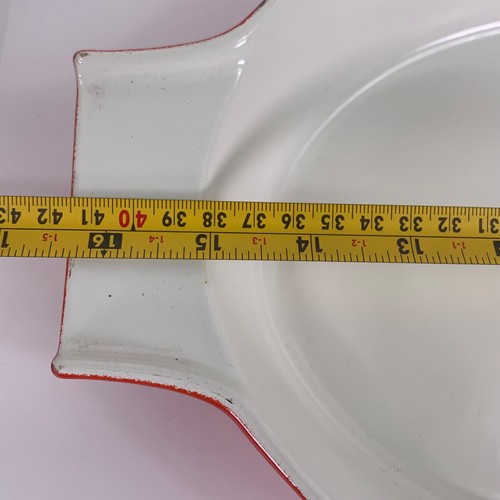 Vintage Midcentury Copco Cast Iron Oven Dish Red Denmark Michael Lax 1960's MCM - Picture 19 of 24