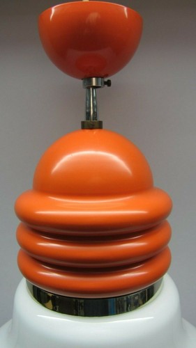 Artemide Arianna Decken Lampe Vintage Opal Glas Kugel bulb lamp 70er J - Bild 5 von 12
