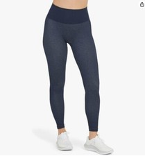 Spanx Look at Me Now Seamless Shaping Leggings Dark Blue Black Size M