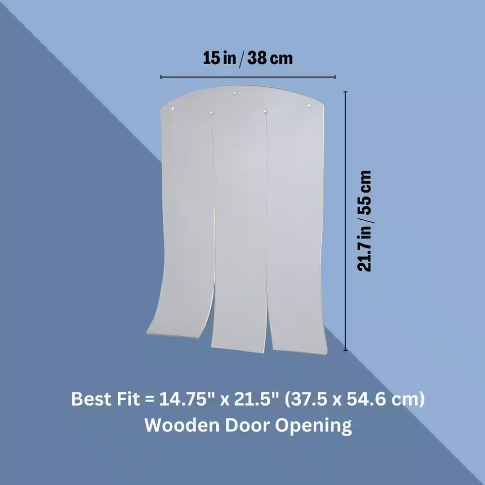 15 in. W x 21.75 in. H ExtraLarge Plastic Door Flap for Peaked Roof