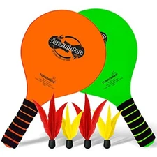 Funsparks Paddle Ball Jazzminton Game All Season Indoor/Outdoor Racquet Games
