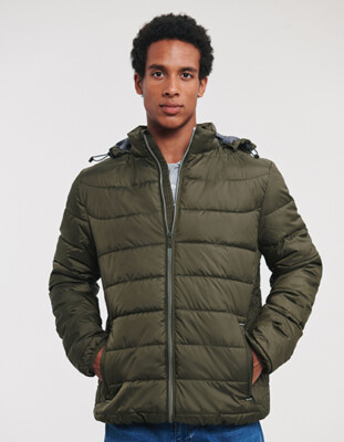 Winterjacke Herren Steppjacke warm Kapuze Taschen m Reissverschlus S-4XL RUSSELL