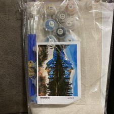 40 50cm 18  x22  DIY Digital Oil Painting Paint By Number Kit Mountains/Lake