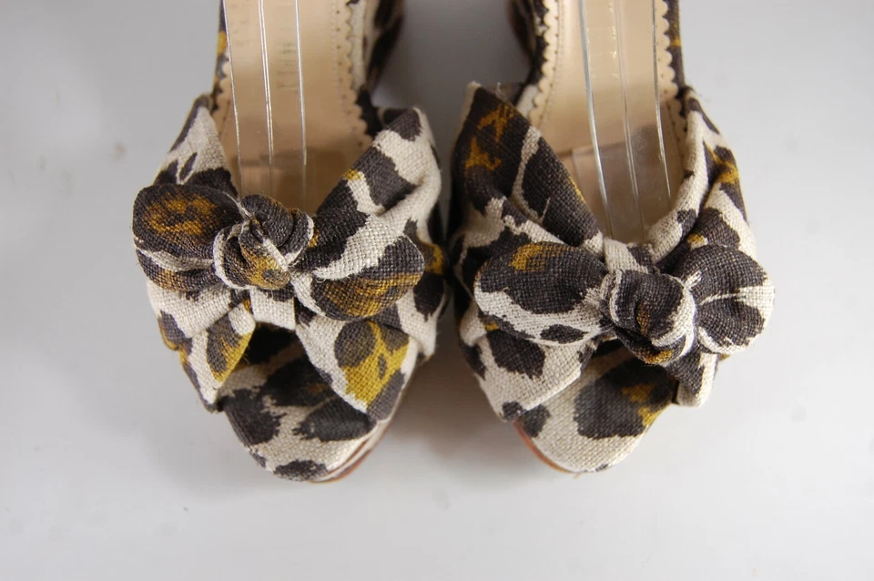 37/7❤️ SANDALIAS CUÑA PLATAFORMA TACONES ALTOS TELA OLÍMPICA CHARLOTTE Foto 2 de 4