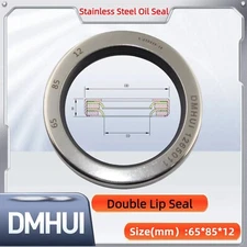 Oil Seal 65x85x12 Double Lip Seal Stainless Steel Oil Seal PTFE SS 65×85×12