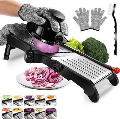 Mandoline Slicer for Kitchen Adjustable Stainless Steel Food Slicer Vegetable
