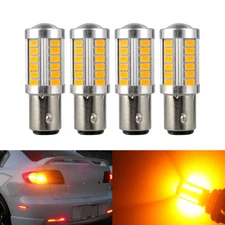 4x 1157 BAY15D 33-SMD LED Tail Brake Stop Reverse Turn Signal Light Bulbs ^^