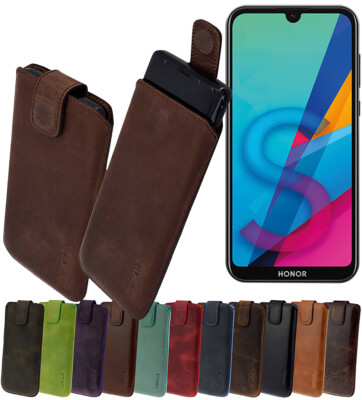 Honor 8S Case Genuine Leather Slim Cover Protective Case