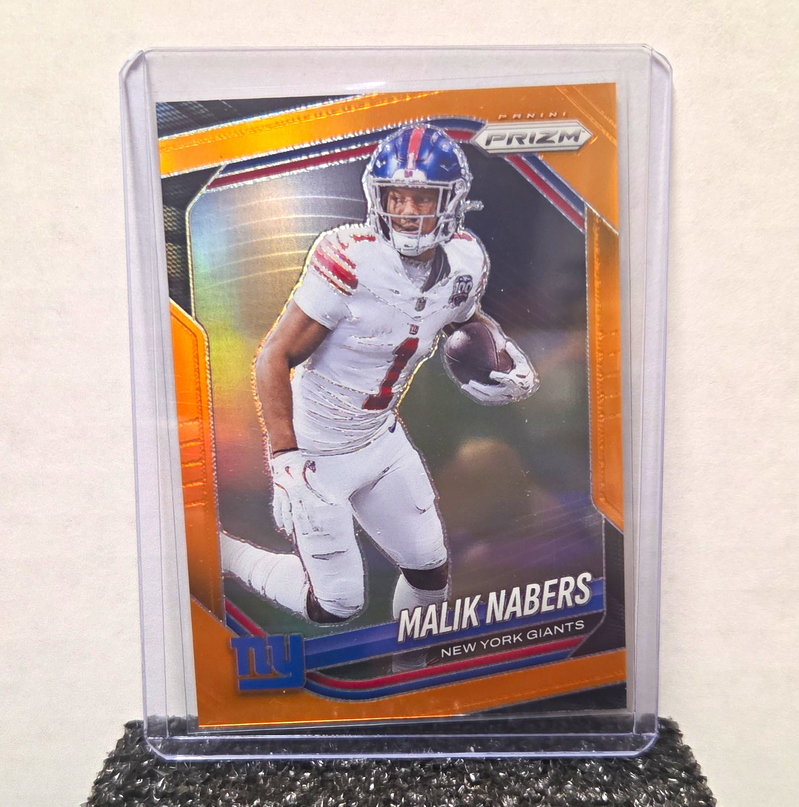 Panini Prizm 2025 Malik Nabers Orange Prizm #206 /249 New York Giants