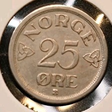 Norwegen - Norway 25 &Ouml;re 1952 Haakon VII In Sehr Sch&ouml;n Erhaltung#21/48