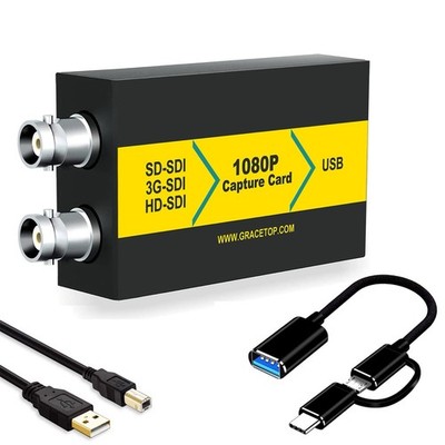 1080P SDI to USB 3.0 Video Capture Card Streaming Recording Windows Linux HD OS