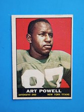 1961 Topps Football #151 Art Powell Rookie Card EX. rookie card picture