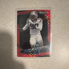 Panini Prizm Black Red Checker Julius Peppers #17 2025 NFL Panthers