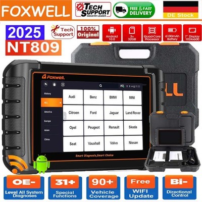 FOXWELL NT809 Profi KFZ OBD2 Diagnosegerät Scanner 28Services Deutsch All System