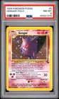 1999 Pokémon TCG Fossil Gengar Holo Rare Card 5/62 PSA 8 NM-MT