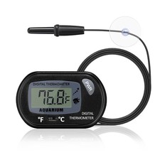 Aquarium Thermometer with Large LCD Display Fahrenheit/Celsius / Fish Tank T...