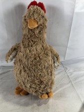 Hoppenly Exclusive Plush Medium Hen Brown Chicken Stuffed Animal Toy