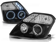 Angel Eyes Scheinwerfer Set für Citroen C2 BJ 09/03-10 Klar/Schwarz